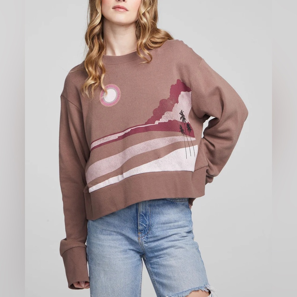 Chaser Brand Abstract Beach Pullover